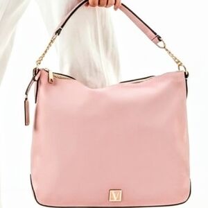 Nwt luxury VS dusty pink gold tone chain recycled vegan bag limited ed